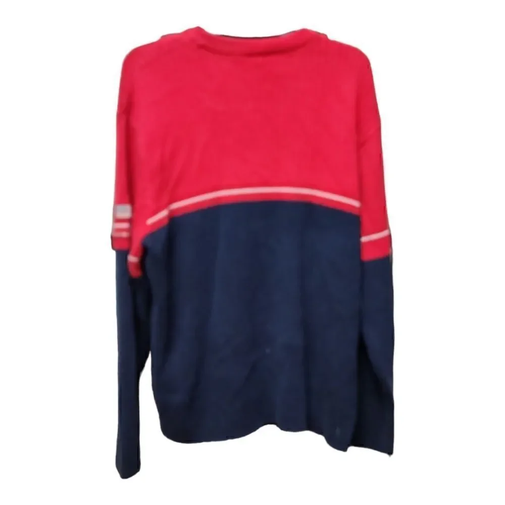 0127 -Vintage Ralph Lauren Polo jeans company flag sweater knit size L